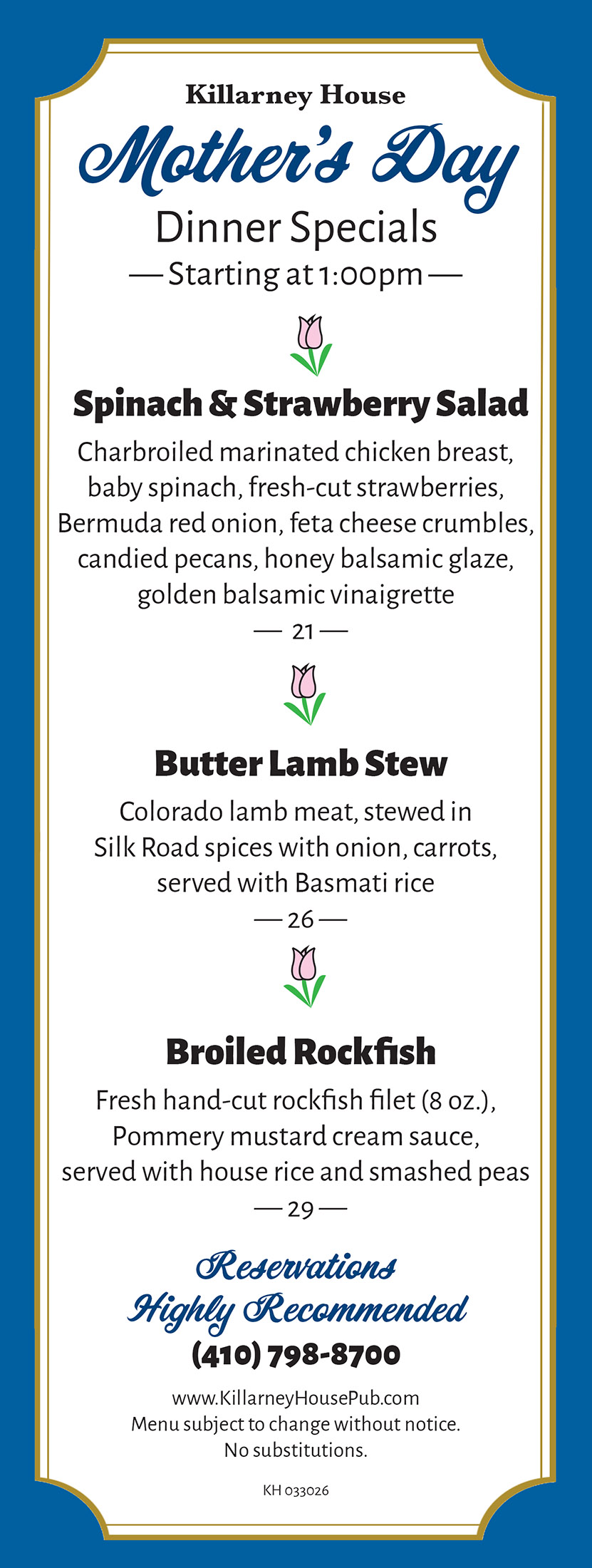 DinnerSpecials MothersDay2026KH LTR2UP 033026 WEB