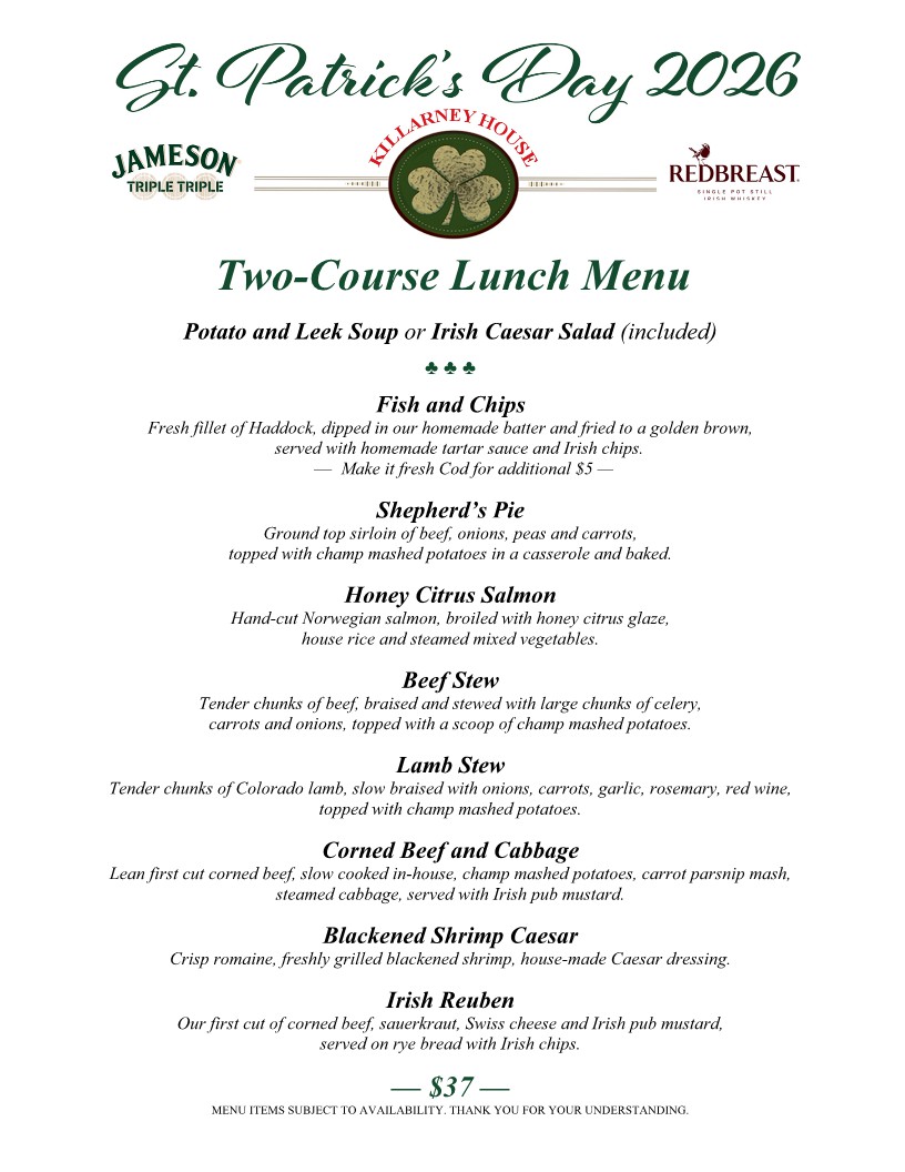 LunchMenu2Course KH StPats2026 LTR PRINT 1
