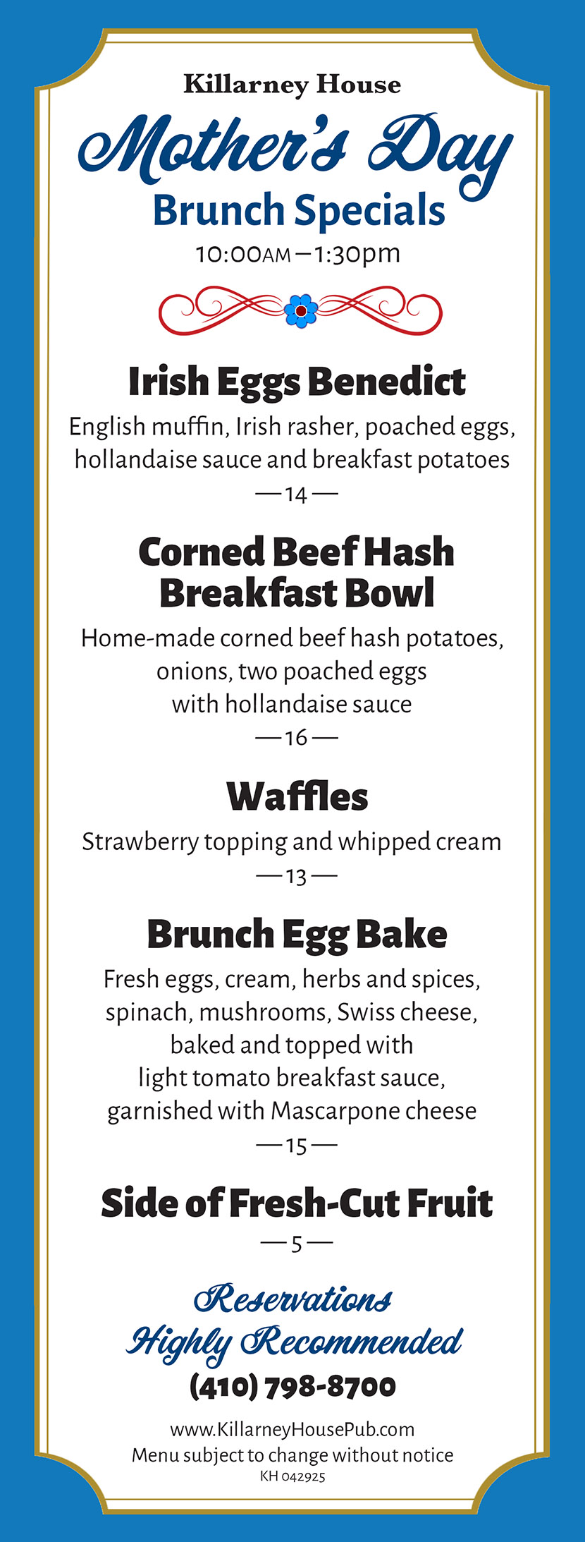 WEB BrunchSpecials KHMothersDay2025 042925 WEB